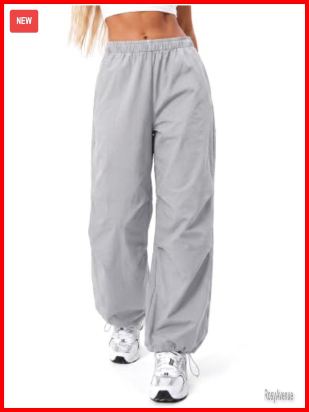 Women's Cargo Parachute Pants Y2K Baggy Hiking Travel Balloon Pants Water